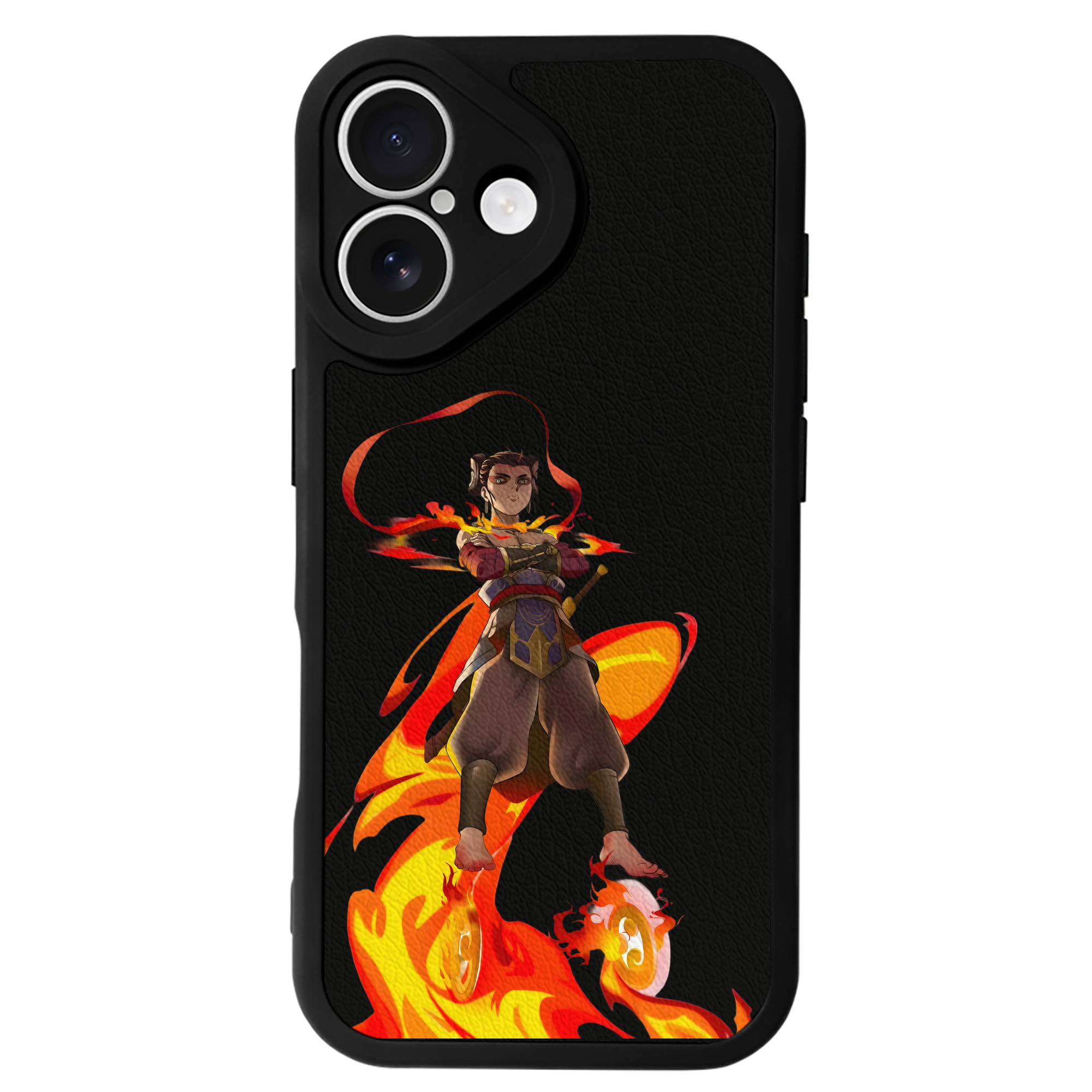 （画像用） Ne Zha 2 ナタ 魔童の大暴れ 【iPhone 16シリーズ対応】シリコンスマホケース（レザー調） 材質：シリコン